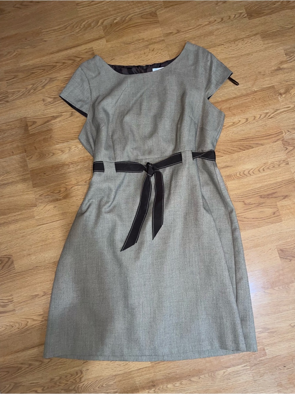 Studio I Dark Academia Gray Office Career Shift Dress